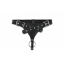 <strong>Трусики для страпона с фиксацией в виде кольца</strong> <br />
Великолепный атрибут, который позволит вам полностью взять власть над своим партнером.<div class="charTableblock"><div><span>Материал</span>: кожзам</div><div><span>Цвет</span>: черный</div><div><span>Особенности</span>: трусики; harness</div></div> Трусики для страпона с фиксацией в виде кольца
Великолепный атрибут, который позволит вам полностью взять власть над своим партнером.