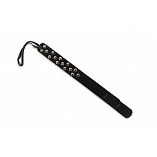 <strong>Трёхуровневая чёрная шлёпалка</strong> <br />
Атрибут оригинальной формы, с помощью которого можно подчеркнуть образ Доминанта и осуществить ударные воздействия по мягким местам Саба.<div class="charTableblock"><div><span>Материал</span>: кожа</div><div><span>Производитель</span>: Пикантные штучки, Россия</div></div> Трёхуровневая чёрная шлёпалка
Атрибут оригинальной формы, с помощью которого можно подчеркнуть образ Доминанта и осуществить ударные воздействия по мягким местам Саба.