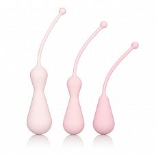 <strong>Набор из 3 штук вагинальных кегель разного размера Weighted Silicone Kegel Training Kit</strong> <br />
Набор силиконовых массажеров способствует укреплению и активизации вагинальных мышц при помощи упражнения Кегеля.<div class="charTableblock"><div><span>Материал</span>: силикон</div><div><span>Производитель</span>: California Exotic Novelties, США</div></div> Набор из 3 штук вагинальных кегель разного размера Weighted Silicone Kegel Training Kit
Набор силиконовых массажеров способствует укреплению и активизации вагинальных мышц при помощи упражнения Кегеля.