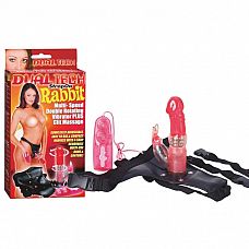 <strong>Страпон с насадкой хай-тек Dual Tech StrapOn Rabbit - Seven Creations </strong> <br />
Страпон с вибромассажером.<div class="charTableblock"><div><span>Длина, см</span>: 18</div><div><span>Диаметр, см</span>: 3</div><div><span>Длина, см</span>: 17-20</div><div><span>Диаметр, см</span>: 3</div><div><span>Материал</span>: гель</div><div><span>Цвет</span>: красный/розовый</div><div><span>Особенности</span>: комплект; с вибрацией; с дополнительной стимуляцией</div></div> Страпон с насадкой хай-тек Dual Tech StrapOn Rabbit - Seven Creations
Страпон с вибромассажером.