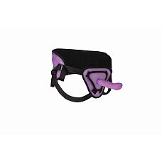  Deluxe Silicone Strap On 8 Inch Purple OUCH! SH-OU210PUR 
