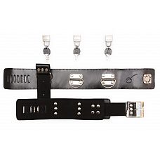 <strong>Фиксация БДСМ: наручники, пристёгнутые к ошейнику</strong> <br />
Отличный набор для фиксации нижнего: ошейник с пристегнутыми наручниками.<div class="charTableblock"><div><span>Материал</span>: кожзам</div><div><span>Производитель</span>: Пикантные штучки, Россия</div></div> Фиксация БДСМ: наручники, пристёгнутые к ошейнику
Отличный набор для фиксации нижнего: ошейник с пристегнутыми наручниками.