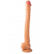 <strong>Экстра длинный фаллоимитатор - 34,5 см.</strong> <br />
Фаллоимитатор, выполненный из современного материала ПВХ.<div class="charTableblock"><div><span>Длина, см</span>: 34.50</div><div><span>Диаметр, см</span>: 2.90</div><div><span>Материал</span>: ПВХ (PVC)</div><div><span>Цвет</span>: телесный</div><div><span>Особенности</span>: на присоске; с мошонкой</div><div><span>Длина, см</span>: 25 и более</div><div><span>Диаметр, см</span>: 2</div><div><span>Производитель</span>: ToyFa, Китай</div></div> Экстра длинный фаллоимитатор - 34,5 см.
Фаллоимитатор, выполненный из современного материала ПВХ.