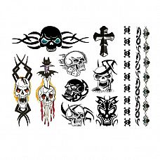 <strong>Набор тату - Punk Bitch, 40 шт </strong> <br />
Эти временные татуировки идеально подходят для пляжа, для украшения тела под бельем, открытой одежды или.<div class="charTableblock"> </div> Набор тату - Punk Bitch, 40 шт
Эти временные татуировки идеально подходят для пляжа, для украшения тела под бельем, открытой одежды или.