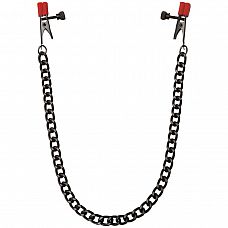    Kink Nipple Clips with Heavy Chain and Silicone Tips 
   Kink Nipple Clips with Heavy Chain and Silicone Tips,    .