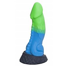 <strong>Голубой фаллоимитатор Ночная Фурия Medium с зелёным кончиком - 24,5 см.</strong> <br />
Если в фантазиях вашим партнёром выступает не человек, присмотритесь к этой модели от Erasexa первого и пока единственного российского производителя товаров интимного назначения для поклонников зооэротики.<div class="charTableblock"><div><span>Длина, см</span>: 24.50</div><div><span>Диаметр, см</span>: 7.80</div><div><span>Материал</span>: силикон</div><div><span>Длина, см</span>: 21-24</div><div><span>Диаметр, см</span>: 7</div><div><span>Производитель</span>: Erasexa, Россия</div></div> Голубой фаллоимитатор Ночная Фурия Medium с зелёным кончиком - 24,5 см.
Если в фантазиях вашим партнёром выступает не человек, присмотритесь к этой модели от Erasexa первого и пока единственного российского производителя товаров интимного назначения для поклонников зооэротики.