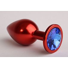 <strong>Красная анальная пробка с синим стразом - 7,6 см.</strong> <br />
Металлическая анальная пробка с ограничительным основанием для безопасного использования и кристаллом.<div class="charTableblock"><div><span>Длина, см</span>: 7.60</div><div><span>Диаметр, см</span>: 2.80</div><div><span>Материал</span>: металл</div><div><span>Длина, см</span>: 5-8</div><div><span>Диаметр, см</span>: 2</div></div> Красная анальная пробка с синим стразом - 7,6 см.
Металлическая анальная пробка с ограничительным основанием для безопасного использования и кристаллом.