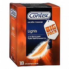 <strong>Особо тонкие презервативы Contex Lights - 18 шт.</strong> <br />
Как достичь естественности ощущений без ущерба для защиты? Ответ на этот вопрос Вы обязательно найдете в упаковке с новым Contex Lights.<div class="charTableblock"><div><span>Производитель</span>: Contex, Франция</div></div> Особо тонкие презервативы Contex Lights - 18 шт.
Как достичь естественности ощущений без ущерба для защиты? Ответ на этот вопрос Вы обязательно найдете в упаковке с новым Contex Lights.