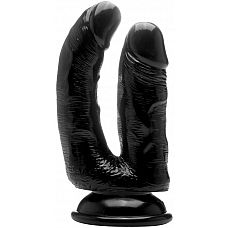 <strong>Чёрный анально-вагинальный фаллоимитатор Realistic Double Cock 6,5 Inch - 16,5 см.</strong> <br />
Дважды весело, значит, в два раза больше удовольствия с этим RealRock! Этот донг был разработан для введения во влагалище и анус одновременно.<div class="charTableblock"><div><span>Длина, см</span>: 16.50</div><div><span>Материал</span>: TPE / TPR</div><div><span>Цвет</span>: черный</div><div><span>Особенности</span>: двухголовый; на присоске; без мошонки</div><div><span>Длина, см</span>: 13-16</div><div><span>Производитель</span>: Shots Media BV, Нидерланды</div></div> Чёрный анально-вагинальный фаллоимитатор Realistic Double Cock 6,5 Inch - 16,5 см.
Дважды весело, значит, в два раза больше удовольствия с этим RealRock! Этот донг был разработан для введения во влагалище и анус одновременно.