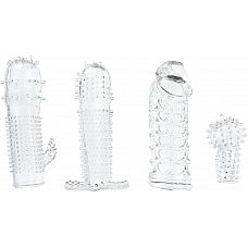   4    Pleasured Penis Enhancement Sleeve 4 Pack 
  4 P ,     .
