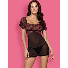 <strong>Обворожительная сорочка Sedusia с кружевными рукавчиками </strong> <br />
Восхитительное сочетание прозрачной сетки и кружева в коротенькой сорочке.<div class="charTableblock"><div><span>Размер</span>: S (42-44); M (44-46); L (46-48); XL (48-50)</div><div><span>Цвет</span>: черный</div><div><span>Производитель</span>: Obsessive, Польша</div><div><span>В наличии</span>: S-M, черный; L-XL, черный</div></div> Обворожительная сорочка Sedusia с кружевными рукавчиками
Восхитительное сочетание прозрачной сетки и кружева в коротенькой сорочке.