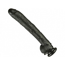 <strong>Черный длинный фаллоимитатор с мошонкой</strong> <br />
Длина этого грандиозного латексного фаллоимитатора составляет 39 см, диаметр - 5 см! Тонкий пенис с поджатой мошонкой.<div class="charTableblock"><div><span>Длина, см</span>: 39</div><div><span>Диаметр, см</span>: 5</div><div><span>Материал</span>: латкес</div><div><span>Цвет</span>: черный</div><div><span>Особенности</span>: на присоске; с мошонкой</div><div><span>Длина, см</span>: 25 и более</div><div><span>Диаметр, см</span>: 5</div><div><span>Производитель</span>: Doc Johnson, США</div></div> Черный длинный фаллоимитатор с мошонкой
Длина этого грандиозного латексного фаллоимитатора составляет 39 см, диаметр - 5 см! Тонкий пенис с поджатой мошонкой.