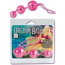 <strong>Три розовых вагинальных шарика</strong> <br />
Три пластиковых розовых полупрозрачных шарика со смещенным центром тяжести, соединенных веревочкой. Диаметр шариков 3,5 см, 2,5 см и 1,5 см.<div class="charTableblock"><div><span>Материал</span>: пластик</div><div><span>Производитель</span>: California Exotic Novelties, США</div></div> Три розовых вагинальных шарика
Три пластиковых розовых полупрозрачных шарика со смещенным центром тяжести, соединенных веревочкой. Диаметр шариков 3,5 см, 2,5 см и 1,5 см.