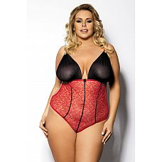 <strong>Кружевное боди Fosco с тюлевым лифом</strong> <br />
Кружевное боди Fosco с тюлевым лифом.<div class="charTableblock"><div><span>Размер</span>: 1X (50-52); 2X (52-54); 3X (54-56); 4X (56-58)</div><div><span>Цвет</span>: черный</div><div><span>Производитель</span>: Anais, Польша</div><div><span>В наличии</span>: 1X-2X, черный с красным; 3X-4X, черный с красным</div></div> Кружевное боди Fosco с тюлевым лифом
Кружевное боди Fosco с тюлевым лифом.