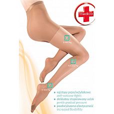 <strong>Колготки с антицеллюлитным эффектом Medica Relax 40 den Neutro</strong> <br />
Противоварикозные колготки, моделирующие беёдра и ягодицы с антицеллюлитным деи¶ствием, с ALOE VERA, которыи¶ увлажняет кожу и дает чувство комфорта.<div class="charTableblock"><div><span>Размер</span>: S (42-44); M (44-46); L (46-48)</div><div><span>Цвет</span>: телесный</div><div><span>В наличии</span>: 2 размер, телесный; 4 размер, телесный; 3 размер, телесный</div></div> Колготки с антицеллюлитным эффектом Medica Relax 40 den Neutro 
Противоварикозные колготки, моделирующие беёдра и ягодицы с антицеллюлитным деи¶ствием, с ALOE VERA, которыи¶ увлажняет кожу и дает чувство комфорта.
