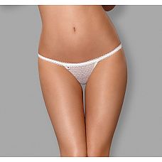 <strong>Нежные полупрозрачные ажурные трусики-стринги</strong> <br />
Полупрозрачные трусики стринги.<div class="charTableblock"><div><span>Размер</span>: S (42-44); M (44-46)</div><div><span>Цвет</span>: белый</div><div><span>Производитель</span>: Obsessive, Польша</div><div><span>В наличии</span>: S-M, белый</div></div> Нежные полупрозрачные ажурные трусики-стринги
Полупрозрачные трусики стринги.