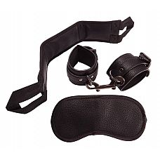 <strong>Набор для подневолья Blowjob Set</strong> <br />
Набор состоит из маски на глаза с эластичной лентой, регулируемых по диаметру наручников с карабинным крючком и ремня с ручками.<div class="charTableblock"> </div> Набор для подневолья Blowjob Set
Набор состоит из маски на глаза с эластичной лентой, регулируемых по диаметру наручников с карабинным крючком и ремня с ручками.