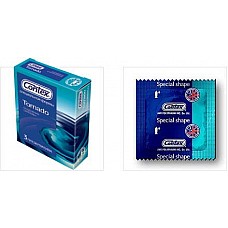 <strong>Презервативы специальной формы CONTEX 3 Tornado, 3 шт.</strong> <br />
Материал: Натуральный латекс
Дизайн: Презервативы с накопителем, которые имеют специальное уширение в районе головки полового члена.<div class="charTableblock"><div><span>Производитель</span>: Contex, Франция</div></div> Презервативы специальной формы CONTEX 3 Tornado, 3 шт.
Материал: Натуральный латекс
Дизайн: Презервативы с накопителем, которые имеют специальное уширение в районе головки полового члена.