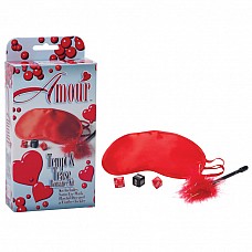 <strong>Романтический набор TEMPT & TEASE 1990-20 BX SE</strong> <br />
Романтичный набор красного цвета из трех игровых предметов - маски на глаза, перьевая кисточка, черный кубик и два красных бриллиантика.<div class="charTableblock"> </div> Романтический набор TEMPT & TEASE 1990-20 BX SE
Романтичный набор красного цвета из трех игровых предметов - маски на глаза, перьевая кисточка, черный кубик и два красных бриллиантика.