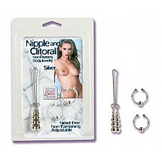 �������� �������� ��������� Nipple and Clitoral Body Jewelry Silver 
�������� �������� ��������� ��� ������� ��� � ������ � ��������� �� ������ �������.