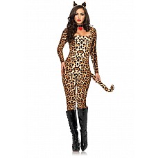 <strong>Костюм Женщины Кошки Cougar</strong> <br />
Костюм женский 3 предмета: боди с хвостом, повязка на шею, ушки Размер: M/L Цвет: леопардовый<div class="charTableblock"><div><span>Размер</span>: M (44-46); L (46-48)</div></div> Костюм Женщины Кошки Cougar
Костюм женский 3 предмета: боди с хвостом, повязка на шею, ушки Размер: M/L Цвет: леопардовый