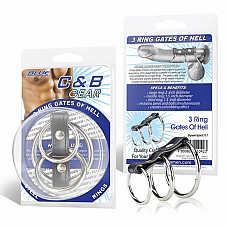 <strong>Хомут на пенис из трех металлических колец 3 RING GATES OF HELL BLM1717</strong> <br />
Хомут, состоящий из трех стальных колец разного диаметра.<div class="charTableblock"> </div> Хомут на пенис из трех металлических колец 3 RING GATES OF HELL BLM1717
Хомут, состоящий из трех стальных колец разного диаметра.