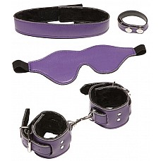<strong>БДСМ-набор X-Play Purple Pleasure из 4 предметов</strong> <br />
В набор входит четыре предмета – маска на глаза, наручники, ошейник и утяжка для пениса. Все аксессуары регулируются по Размеру .<div class="charTableblock"><div><span>Материал</span>: кожзам</div><div><span>Производитель</span>: X-Play, Канада</div></div> БДСМ-набор X-Play Purple Pleasure из 4 предметов
В набор входит четыре предмета – маска на глаза, наручники, ошейник и утяжка для пениса. Все аксессуары регулируются по Размеру .