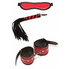 <strong>Набор для БДСМ-игр X-Play Red Passion из 3 предметов</strong> <br />
Набор для BDSM игр, в который входят кожаные наручники, маска на глаза и многохвостая плеть. <br><br>Наручники регулируются по Размеру при помощи ремешков и соединяются между собой карабином.<div class="charTableblock"><div><span>Материал</span>: кожзам</div><div><span>Производитель</span>: X-Play, Канада</div></div> Набор для БДСМ-игр X-Play Red Passion из 3 предметов
Набор для BDSM игр, в который входят кожаные наручники, маска на глаза и многохвостая плеть. <br><br>Наручники регулируются по Размеру при помощи ремешков и соединяются между собой карабином.