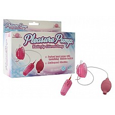 <strong>Розовая помпа с вибрацией Pleasure Pump Butterfly Clitoral </strong> <br />
Помпа с мультискоростной вибрацией выполнена из мягкого гипоаллергенного материала розового цвета. В комплект входит небольшая колба с мягкими шипами внутри, предназначенными для дополнительной стимуляции, груша для откачки воздуха, шланг и пульт управления вибрацией. Устройство работает на батарейках. Упаковано в коробку из картона.<div class="charTableblock"> </div> Розовая помпа с вибрацией Pleasure Pump Butterfly Clitoral
Помпа с мультискоростной вибрацией выполнена из мягкого гипоаллергенного материала розового цвета. В комплект входит небольшая колба с мягкими шипами внутри, предназначенными для дополнительной стимуляции, груша для откачки воздуха, шланг и пульт управления вибрацией. Устройство работает на батарейках. Упаковано в коробку из картона.