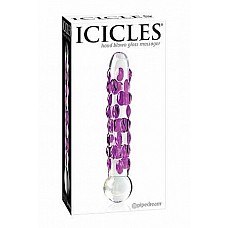 <strong>Стеклянный фаллоимитатор ICICLES № 7 - 17,8 см.</strong> <br />
Фаллоимитатор стеклянный ICICLES № 7, цвет прозрачный с фиолетовым. Взгляните на вибраторы с новой стороны: гладкая поверхность, внимание к деталям, элегантность и совершенно новые ощущения. Достаточно немного нагреть палочку – и она готова дарить невероятное наслаждение!
<br><br>При правильно уходе игрушка может служить десятилетиями.
<br><br>Капелька специального средства и теплая вода, или несколько минут в посудомоечной машине – и вибратор снова готов к использованию!<div class="charTableblock"><div><span>Длина, см</span>: 17.8</div><div><span>Диаметр, см</span>: 3.2</div><div><span>Материал</span>: стекло</div><div><span>Цвет</span>: красный/розовый</div><div><span>Особенности</span>: двухголовый; без мошонки</div><div><span>Длина, см</span>: 17-20</div><div><span>Диаметр, см</span>: 3</div><div><span>Производитель</span>: PipeDream, США</div></div> Стеклянный фаллоимитатор ICICLES № 7 - 17,8 см.
Фаллоимитатор стеклянный ICICLES № 7, цвет прозрачный с фиолетовым. Взгляните на вибраторы с новой стороны: гладкая поверхность, внимание к деталям, элегантность и совершенно новые ощущения. Достаточно немного нагреть палочку – и она готова дарить невероятное наслаждение!
<br><br>При правильно уходе игрушка может служить десятилетиями.
<br><br>Капелька специального средства и теплая вода, или несколько минут в посудомоечной машине – и вибратор снова готов к использованию!