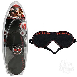 Кожаная маска, инкрустированная алыми сердцами H2H113 Кожаная маска, инкрустированная алыми сердцами H2H113