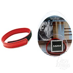 Кольцо на липучке из красной кожи M2M67R  Кольцо на липучке из красной кожи M2M67R