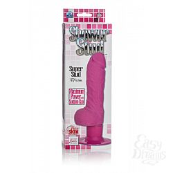 Фаллоимитатор Shower Stud Super Stud на присоске с вибрацией розовый Фаллоимитатор Shower Stud Super Stud на присоске с вибрацией розовый