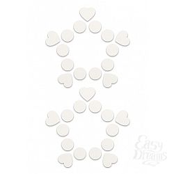 Пестисы открытые Круги и сердца белые SH-OUNS015WHT Пестисы открытые Круги и сердца белые SH-OUNS015WHT