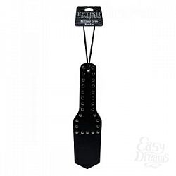 Чёрная шлёпалка с клёпками FANTASY LOVE PADDLE Чёрная шлёпалка с клёпками FANTASY LOVE PADDLE