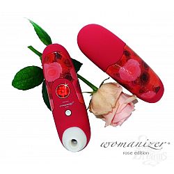 Красный бесконтактный стимулятор клитора WOMANIZER rose edition Красный бесконтактный стимулятор клитора WOMANIZER rose edition