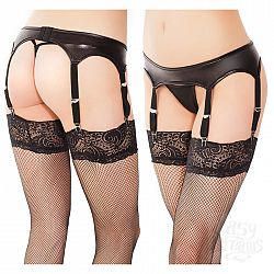 Пояс Wet Look для чулок с широкими пажами Пояс Wet Look для чулок с широкими пажами