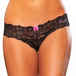 Черные кружевные трусики-танга Черные кружевные трусики-танга