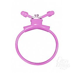 Розовое утягивающее лассо Adjustable Cockring  Розовое утягивающее лассо Adjustable Cockring