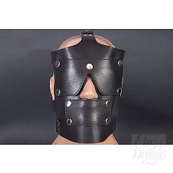 Чёрная кожаная маска РАБоСЕКС Чёрная кожаная маска РАБоСЕКС