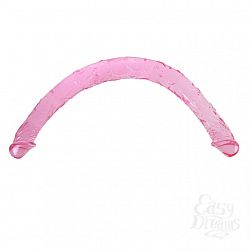 Двухголовый фаллоимитатор розовый BI-040015PK Двухголовый фаллоимитатор розовый BI-040015PK