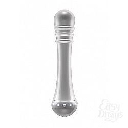 Вибратор с ребристой головкой The Emerald Silver - 16,3 см. Вибратор с ребристой головкой The Emerald Silver - 16,3 см.