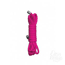 Розовая нейлоновая веревка для бандажа Kinbaku Mini - 1,5 м. Розовая нейлоновая веревка для бандажа Kinbaku Mini - 1,5 м.