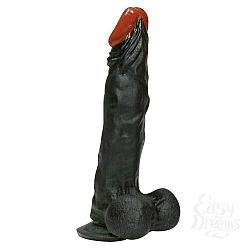 Чернокожий вибромассажёр на присоске ReactionDong - 22 см. Чернокожий вибромассажёр на присоске ReactionDong - 22 см.