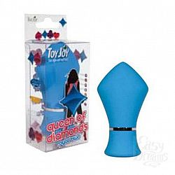 Голубой вибростимулятор Queen of diamonds Голубой вибростимулятор Queen of diamonds