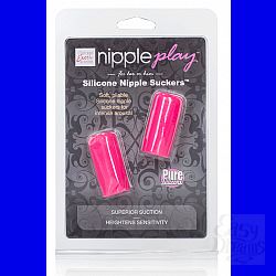 Насадки-присоски на соски Nipple play Silicone Nipple Suckers - Pink Насадки-присоски на соски Nipple play Silicone Nipple Suckers - Pink