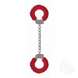  ������� Beginner s Legcuffs Furry Red SH-OU007RED