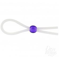Прозрачное лассо с фиолетовой бусиной SILICONE COCK RING WITH BEAD LAVENDER  Прозрачное лассо с фиолетовой бусиной SILICONE COCK RING WITH BEAD LAVENDER