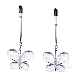 Зажимы для сосков с подвесками-бабочками Butterfly Clamps Зажимы для сосков с подвесками-бабочками Butterfly Clamps