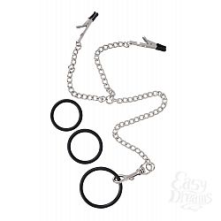 Зажимы для сосков, соединённые с эрекционным кольцом Y-Kette mit Klemmen Penisringen Зажимы для сосков, соединённые с эрекционным кольцом Y-Kette mit Klemmen Penisringen